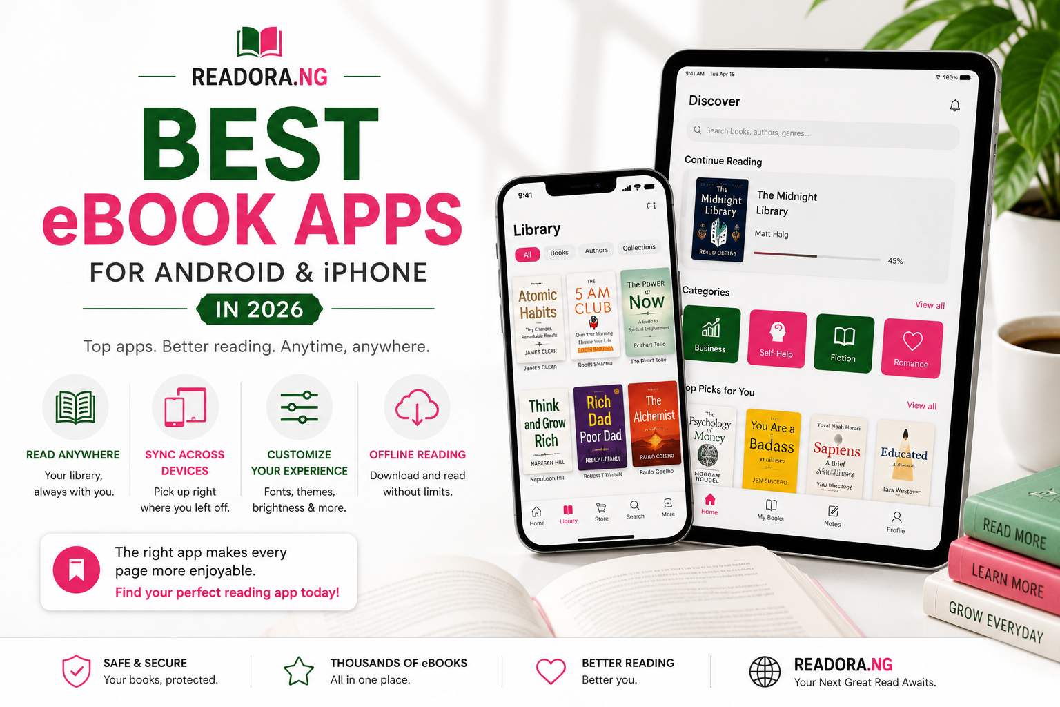 Best eBook Apps for Android and iPhone in 2026
