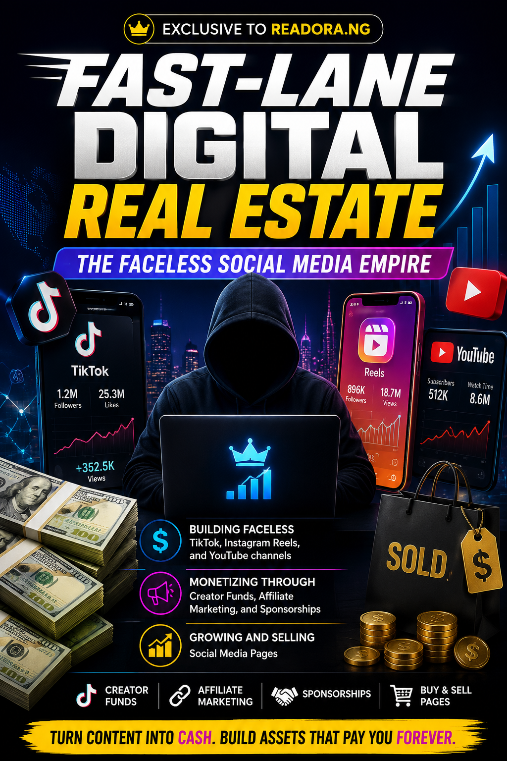 FAST-LANE DIGITAL REAL ESTATE: THE FACELESS SOCIAL MEDIA EMPIRE